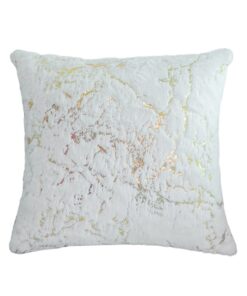 housse de coussin peluche blanc