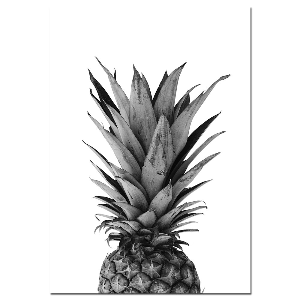 affiche ananas noir et blanc affiche ananas noir et blanc