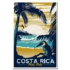 affiche vintage costa rica